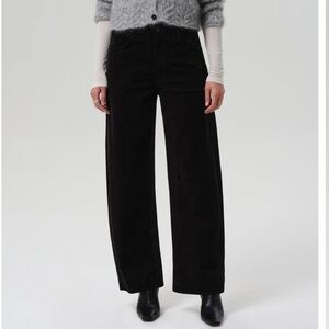 AYLA Baggy Velvet pants Black sz 28